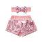 2PCS Newborn Kids Baby Girl Bow-Knot Party Shorts Bottoms Sequin Pants Summer