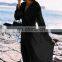 Elegant Lace Patchwork Button Front Open Long Sleeve White Cotton Beach Dress Women Swimwear Cover Up Beach Tunic Plus Size