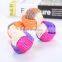 HQP-WJ124 HongQiang Pet Supplies Cat Toys 3 Color Sisal Ball With Ring Stone Within 5.5 cm
