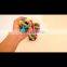 Rainbow Colorful braided ball molar pet cat toy ball bell