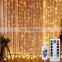 3M 300 leds USB Powered with Remote Control Curtain Led String Lights