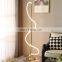 guzhen DIY metal+silicon LED tube irregular floor lamp