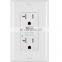 TOPELE 20Amp GFCI Outlet, Indicator with LED Light, Nylon Wall Plate and Screws Included  wall electric sockplastic Socket shell