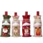 2020 amazon hot sale cheaper christmas snow santa wine bottle bags for wine decoration