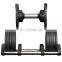 SD-8070 Factory directly supply home fitness equipment adjustable dumbbells weight set with rack