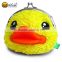 Made in china girls cute duck sock animal shape squeeze coin purse
