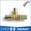 Brass press union custom 45 degree unqual female tee pipe tee fitting for usb market