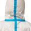 Anti static lightweight medical disposable protective isolation coverall hazmat suit clothing pp PE for personal protection