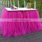 Romantic Wedding Party Birthday Supply Dessert Station Tutu Tulle Table Skirt Cover SD103