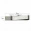 Vintage Mens Metal Silver Black Gold Tone Simple Necktie Tie Pin Bar Clasp Clip