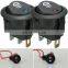 5pcs Car Van Dash Round 12V 20A Illuminated LED Fog Light Rocker Switch On/Off
