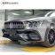 E class W213 to 2021 E63 style body kit for E class PP material car parts with front bumper rear diffuser and tips