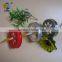 glass food containers with the red hollow shape