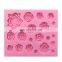 factory new non-stick heart shape silicone cake mold