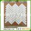 chinese cheap herringbone marble mosaic