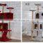 Low moq 2021 New hot sale wooden cat scratcher tree tower triangle protection round toy ramp supplier