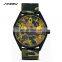 SINOBI Camouflage Color Men's Watch Unique Design Wristwatch Nylon Strap Band Arabic Number Index Dial Quartz Movement S9572G