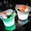 High Quality KTV Bar Party Aero-pot Bar Holiday Lighting Cooler Box Plastic LED Ice Bucket