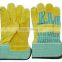 split leather safety gloves palm and double palm