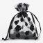 Organza bag hot stamping star and moon pattern wedding gift bag with drawstring bag