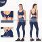 High Impact Custom Logo Solid Color Sports Bra Crop Top Adjustable Yoga Bra