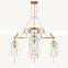 Modern Luxury American Creative Glass Shade Brass FULCRUM Round Grand Chandelier For Restaurant Bar Living Room Decorative