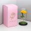 Artificial Enchanted Golden Sunflower Led Lamp In Glass Dome Wooden Base Decor With Light Valentine's Day Gifts Holiday Lighting