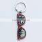Zinc alloy Sunglasses barcelona keychain