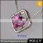 Pendant with Simple design 14K white gold diamond quantum boxing glove pendant