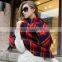 Winter Fashion Women Plaid Wool Pashmina Stole Shawl Scarf