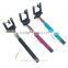 High quality Useful cable take pole selfie stick for phone
