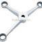 KE-58F Good quality curtain wall spider, glass spider fitting