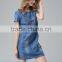 Good quality factory wholesales Women's Retro Classic Shirt Dress Washed women jumpsuits and rompers