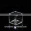 Popular square acrylic cosmetic flexo desktop case