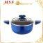 MSF-PA6240-1 24*10.5cm pressing aluminum casserole non stick coating interior non induction spiral bottom