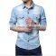 men's new pattern casual shirts long sleeve 100% polyester shirts