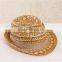 QXSH0051B Hotsale factory cheap summer beach hat New cowboy beach hat with ribbon