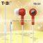 new in-ear earphone with mic, in-ear earphone with logo