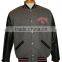 college jacket real leather sleeves