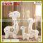2016 abstract glazed ceramic art home decoration for family deers sets figurines