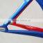 MeyerGlobal Blue British Flag Carbon Fixed Gear Frame Single Speed Oem Carbon Fiber Track Bike Frame T700 + T800 Toray