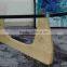Japanese designer furniture temper glass top triangle coffee table