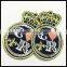 Crown design embroidered badge with sequin patch for women