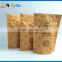 Paper coffee packaging bags plastic gusset bag with tie tie and valve