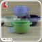 wholesale white inside color glazed cereal bowl ceramic soup bowl with two handle