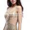 Golden Long Sequin Gorgeous Made To Order Bridesmaid Dresses China