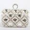 2015 Ladies fashion pearl luxury handbags women diamond party bags gold evening clutch ladies