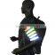 reflective pvc snap bracelet wrist band with sheet steel