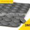 12*2.5mm Cylinder Self Adhesive Transparent Anti Slip Bumpers Silicone Rubber Feet Pads High Sticky Shock Absorber