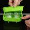 Green Leakless Design Round Whiskey Ice Cube Ball Maker Mold Tray 4 Sphere Wiskey Cocktails